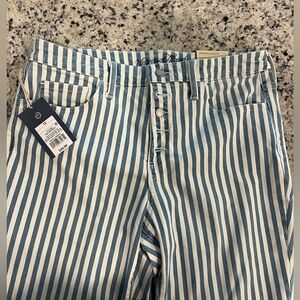 Universal Thread Stripes skinny pants high rise